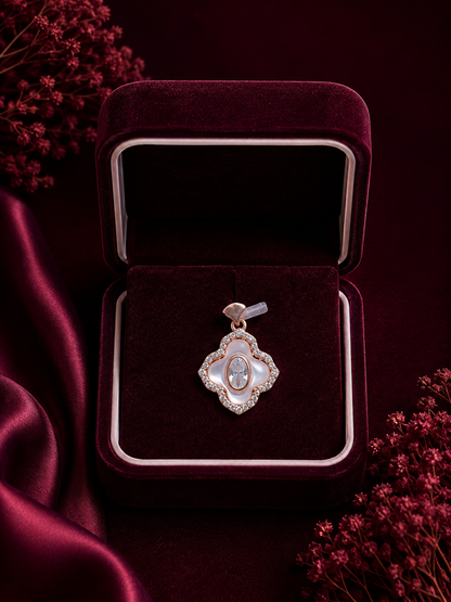 925 Sterling Silver Oval Stone Pendant