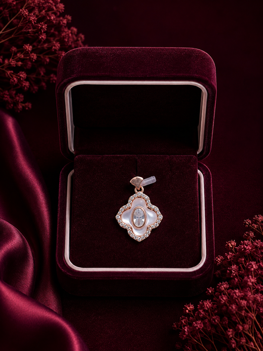 925 Sterling Silver Oval Stone Pendant