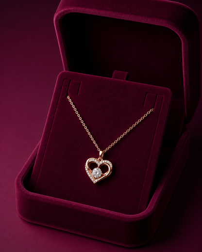 925 Sterling Silver Heart Pendant Necklace
