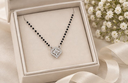 Elegant Geometric Floral Mangalsutra Necklace